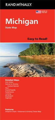 Cover Image for Rand McNally Easy to Read: Michigan State Map -- Rand McNally, Folded