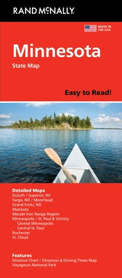 Cover Image for Rand McNally Easy to Read: Minnesota State Map -- Rand McNally, Folded