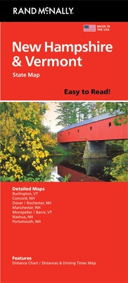 Cover Image for Rand McNally Easy to Read: New Hampshire, Vermont -- Rand McNally, Folded