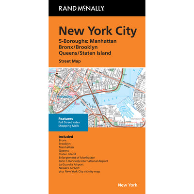 Cover Image for New York City 5 Boroughs Street Map: Nysm -- Rand McNally, Folded