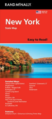 Cover Image for Rand McNally Easy to Read: New York State Map -- Rand McNally, Folded