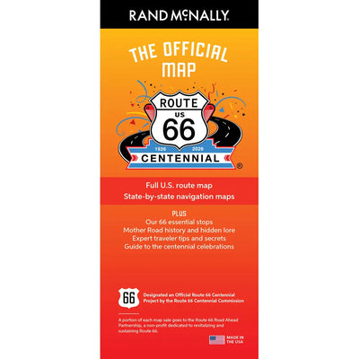 Cover Image for Rand McNally the Official Route 66 Centennial Map -- Rand McNally, Folded