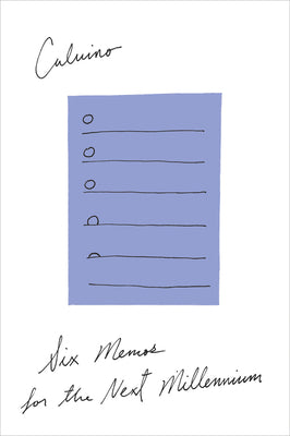 Cover Image for Six Memos for the Next Millennium -- Italo Calvino, Paperback