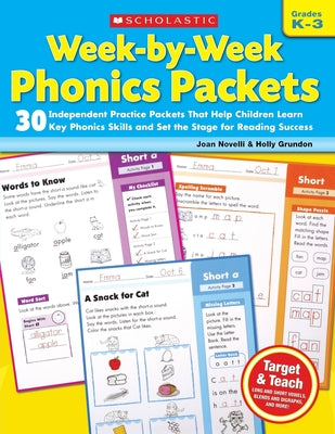 Cover Image for Week-By-Week Phonics Packets -- Joan Novelli, Paperback
