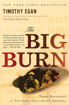 Cover Image for The Big Burn: Teddy Roosevelt and the Fire That Saved America -- Timothy Egan, Paperback