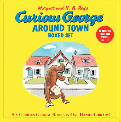 Cover Image for Curious George Around Town 6-Book Box Set: 6 Favorite 8x8s! -- H. A. Rey, Boxed Set