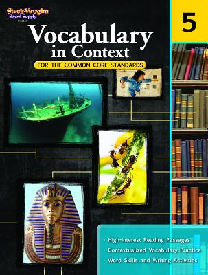 Cover Image for Vocabulary in Context for the Common Core Standards Reproducible Grade 5 -- Houghton Mifflin Harcourt, Paperback