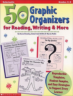 Cover Image for 50 Graphic Organizers for Reading, Writing & More: Reproducible Templates, Student Samples, and Easy Strategies to Support Every Learner -- Marcia Modlo, Paperback