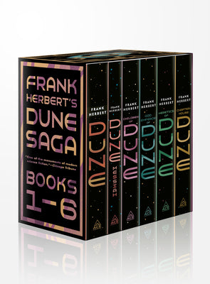 Cover Image for Frank Herbert's Dune Saga 6-Book Boxed Set: Dune, Dune Messiah, Children of Dune, God Emperor of Dune, Heretics of Dune, Andchapterhouse: Dune -- Frank Herbert, Paperback