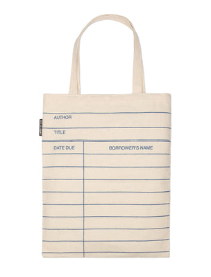 Cover Image for Library Card (Natural) Tote Bag -- Out of Print, Other