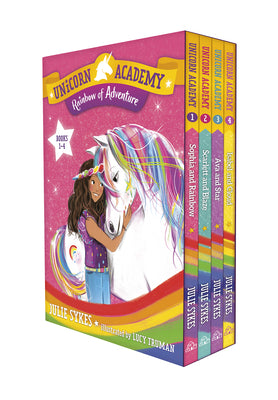 Cover Image for Unicorn Academy: Rainbow of Adventure Boxed Set (Books 1-4) -- Julie Sykes, Paperback