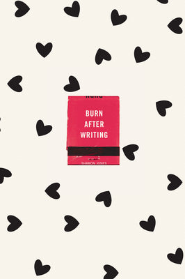 Cover Image for Burn After Writing (Hearts) -- Sharon Jones, Paperback