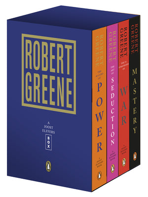 Cover Image for Robert Greene 4-Book Boxed Set: The 48 Laws of Power; The Art of Seduction; The 33 Strategies of War; Mastery -- Robert Greene, Paperback