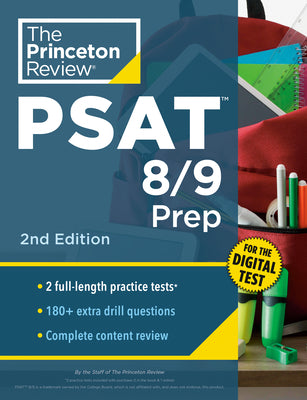 Cover Image for Princeton Review PSAT 8/9 Prep, 2nd Edition: 2 Practice Tests + Content Review + Strategies for the Digital PSAT 8/9 -- The Princeton Review, Paperback