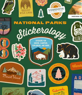 Cover Image for National Parks Stickerology: Stickers for Hikers, Campers, Explorers, and More: Stickers for Journals, Water Bottles, Laptops, Planners, and Smartphon -- Potter Gift, Paperback