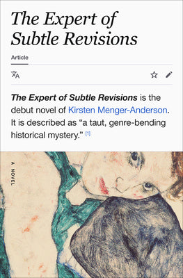 Cover Image for The Expert of Subtle Revisions -- Kirsten Menger-Anderson, Hardcover