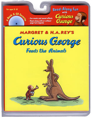 Cover Image for Curious George Feeds the Animals Book & CD [With CD] -- H. A. Rey, Paperback