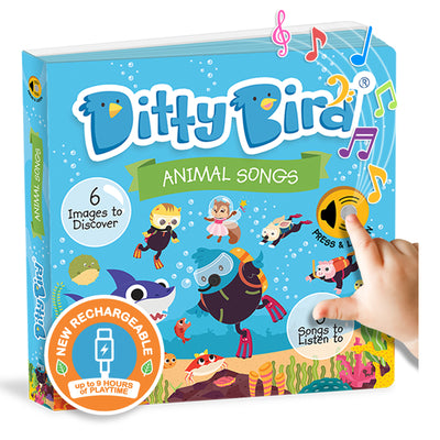 Cover Image for Ditty Bird Animal Songs Interactive Sound Book for Toddlers 1- 3 Musical Books for 1 Year Old Baby Shark -- Ditty Bird, Board Books