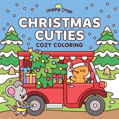 Cover Image for Christmas Cuties Cozy Coloring: Sweet and Simple Coloring for Adults and Kids -- Elena Aiello, Paperback