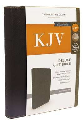 Cover Image for KJV, Deluxe Gift Bible, Imitation Leather, Black, Red Letter Edition -- Thomas Nelson, Imitation Leather