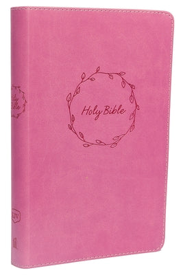 Cover Image for KJV, Deluxe Gift Bible, Imitation Leather, Pink, Red Letter Edition -- Thomas Nelson, Leather / Fine Binding