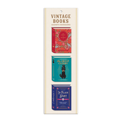 Cover Image for Vintage Books Shaped Magnetic Bookmarks -- Galison, Other