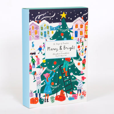 Cover Image for Louise Cunningham Merry and Bright 12 Days of Christmas Advent P, -- Galison, Jigsaw