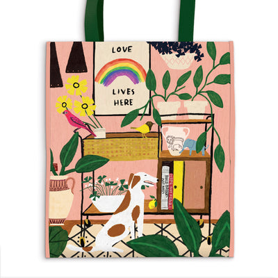 Cover Image for Love Lives Here Reusable Tote -- Galison, Undefined