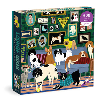 Cover Image for Lounge Dogs 500 Piece Puzzle -- Galison, Other