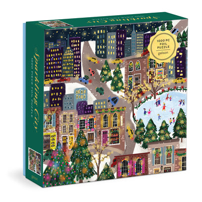 Cover Image for Joy Laforme Sparkling City 1000 Piece Foil Puzzle in a Square Box -- Galison, Other