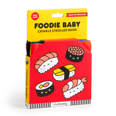 Cover Image for Foodie Baby Crinkle Fabric Stroller Book -- Mudpuppy, Fabric