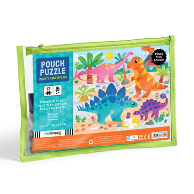 Cover Image for Mighty Dinosaurs 12 Piece Pouch Puzzle -- Mudpuppy, Other