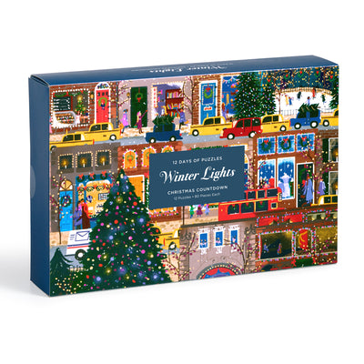 Cover Image for Joy Laforme Winter Lights 12 Days of Puzzles Holiday Countdown -- Galison, Other