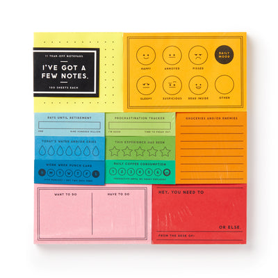 Cover Image for I've Got a Few Notes Tear-Off Notepad Set -- Brass Monkey, Paperback