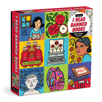 Cover Image for I Read Banned Books 500 Piece Family Puzzle -- Mudpuppy, Other