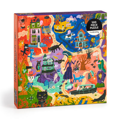 Cover Image for Welcome to Spooky Town 500 Piece Family Puzzle -- Mudpuppy, Jigsaw