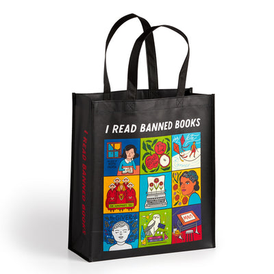 Cover Image for I Read Banned Books Reusable Shopping Bag -- Mudpuppy, Other