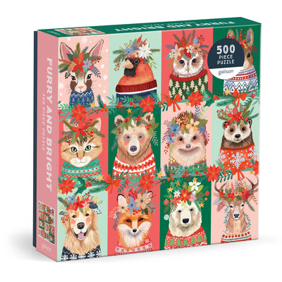 Cover Image for Furry and Bright 500 Piece Puzzle -- Galison, Other