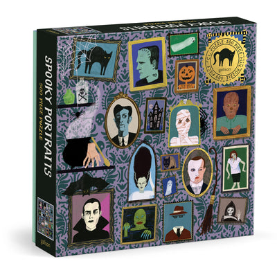 Cover Image for Spooky Portraits 500 Piece Foil Puzzle -- Galison, Other