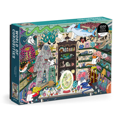 Cover Image for World of Curiosities 1000 Piece Puzzle -- Galison, Jigsaw