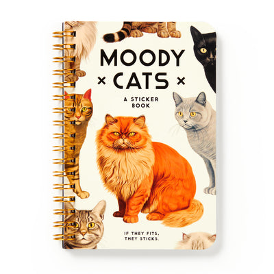 Cover Image for Moody Cats Sticker Book -- Brass Brass Monkey, Spiral