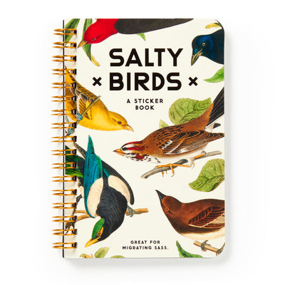 Salty Birds Sticker Book -- Brass Brass Monkey, Spiral