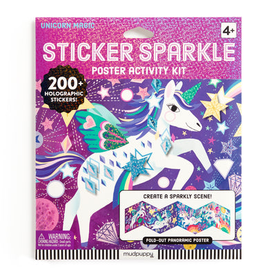 Cover Image for Unicorn Magic Sticker Sparkle Poster Activity Kit -- Mudpuppy, Stickersinted Item
