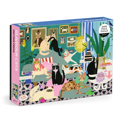 Cover Image for Glamour Cats 1000 Piece Puzzle -- Galison, Other
