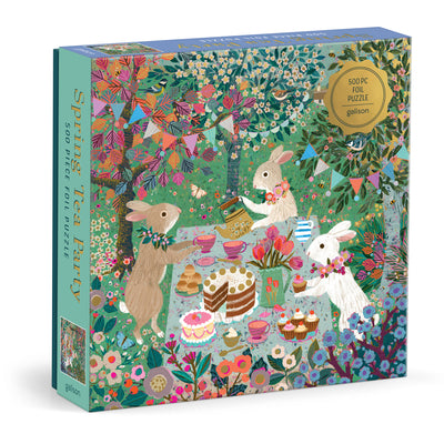 Cover Image for Spring Tea Party 500 Piece Foil Puzzle -- Galison Galison, Other