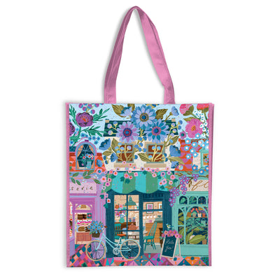 Cover Image for Open for Blossoms Reusable Shopping Bag -- Galison, Paperback