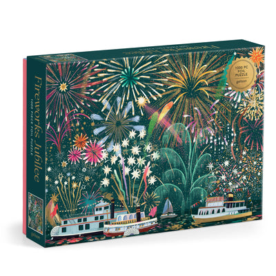 Cover Image for Fireworks Jubilee 1000 Piece Foil Puzzle -- Galison Galison, Other