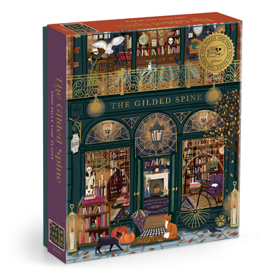 Cover Image for The Gilded Spine 1000 Piece Foil Puzzle -- Galison, Other