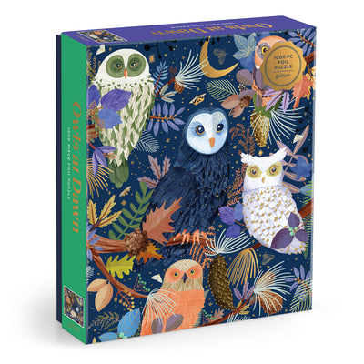 Cover Image for Owls at Dawn 1000 Piece Foil Puzzle -- Galison, Other