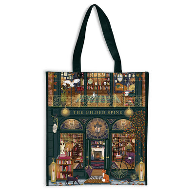 Cover Image for Gilded Spine Reusable Shopping Bag -- Galison, Paperback
